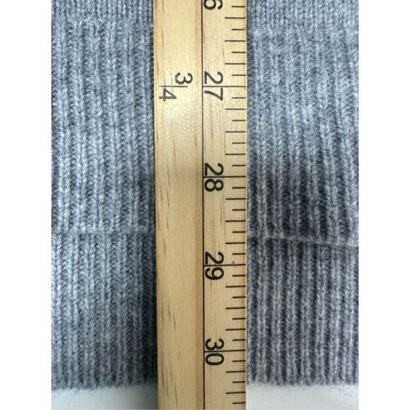 Halogen Cashmere Wool Blend Women’s Long Sweater Turtleneck Gray Size S - Picture 8 of 11